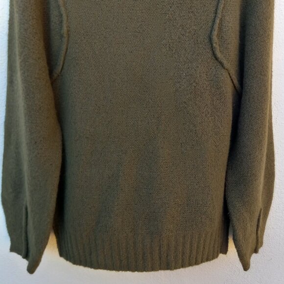 NWOT Olive Green Cozy Slouchy Turtleneck/Mockneck Sweater Size S - Picture 12 of 15